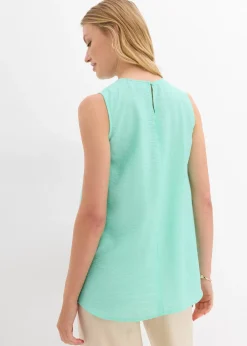 Femme bonprix Chemisiers|T-Shirts & Tops|Top fluide sans manches en viscose mélangée