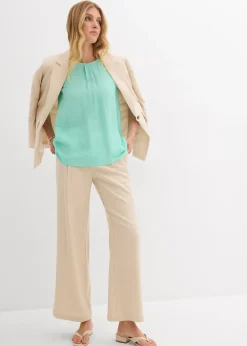 Femme bonprix Chemisiers|T-Shirts & Tops|Top fluide sans manches en viscose mélangée