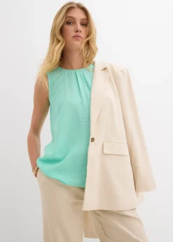 Femme bonprix Chemisiers|T-Shirts & Tops|Top fluide sans manches en viscose mélangée