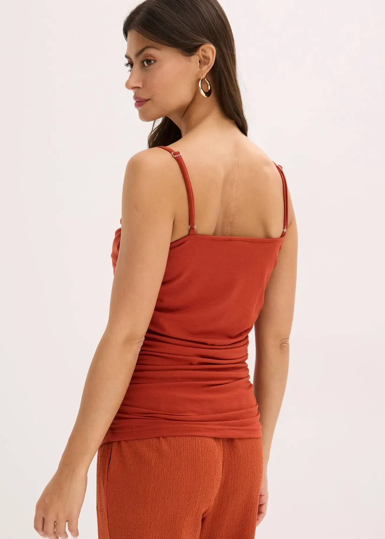 Femme bonprix T-Shirts & Tops|Top froncé à fines bretelles