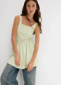 Femme bonprix T-Shirts & Tops|Top long en coton extensible