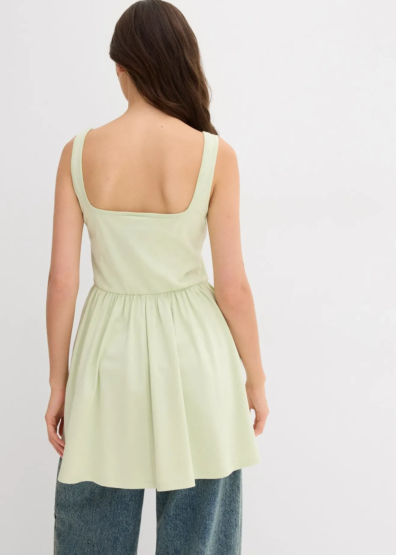 Femme bonprix T-Shirts & Tops|Top long en coton extensible