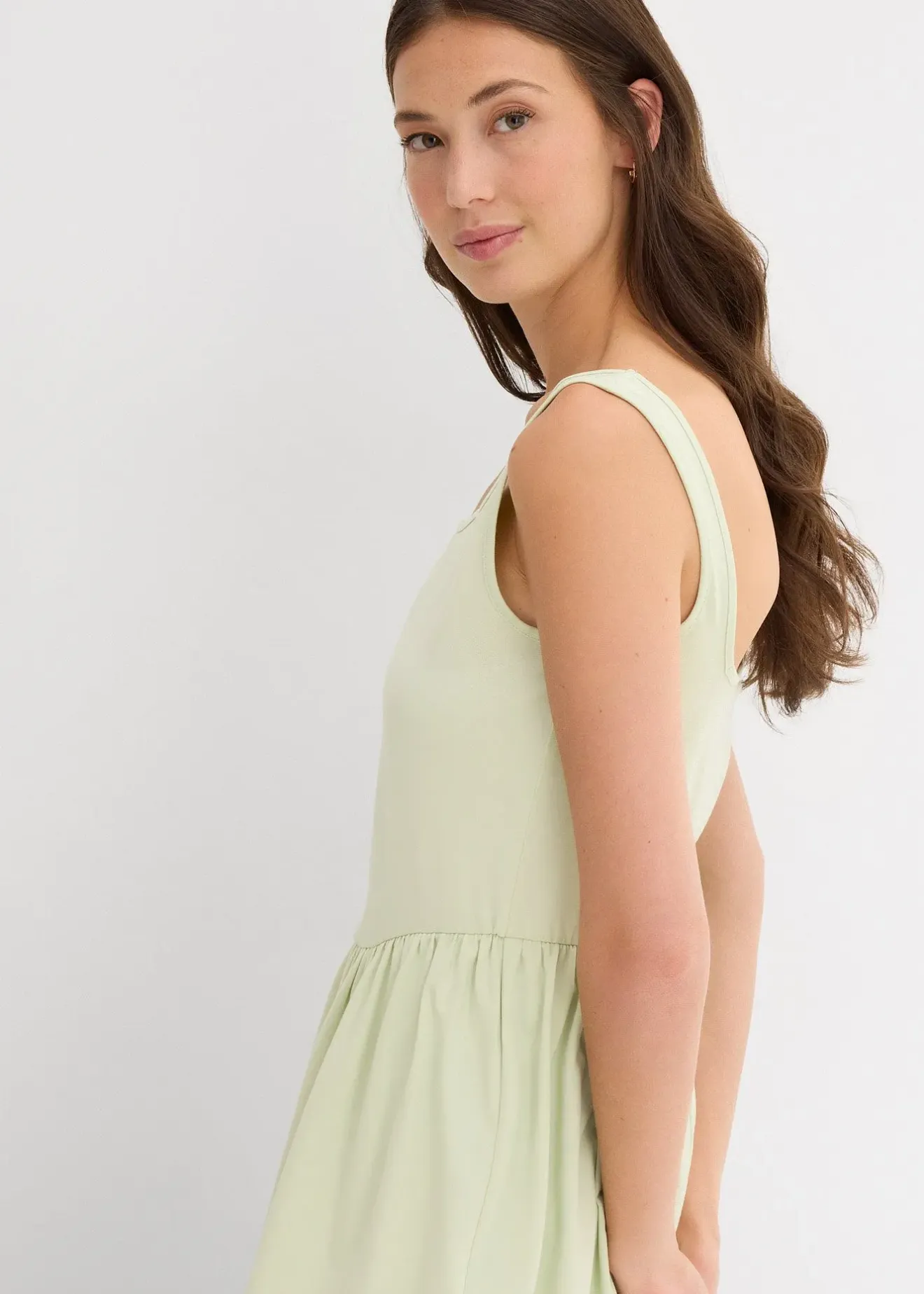 Femme bonprix T-Shirts & Tops|Top long en coton extensible