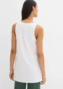 Femme bonprix T-Shirts & Tops|Top long en coton extensible