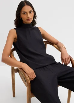 Femme bonprix Deux Pièces & Ensembles|T-Shirts & Tops|Top long et texturé en viscose mélangée