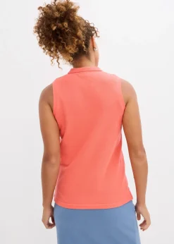 bonprix Top polo 100% coton|Femme Basiques|T-Shirts & Tops