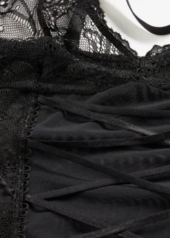 bonprix Top porte-jarretelles et string ouvert (ens. 2 pces)|Femme Guêpières & Déshabillés|Dessous