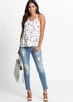 Femme bonprix Chemisiers|T-Shirts & Tops|Top sans manches 100% viscose