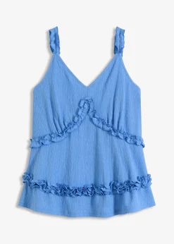 Femme bonprix T-Shirts & Tops|Top volanté à fines bretelles