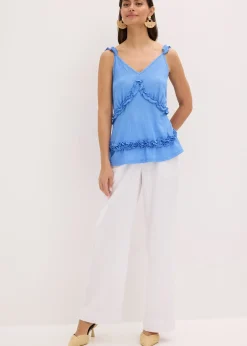 Femme bonprix T-Shirts & Tops|Top volanté à fines bretelles