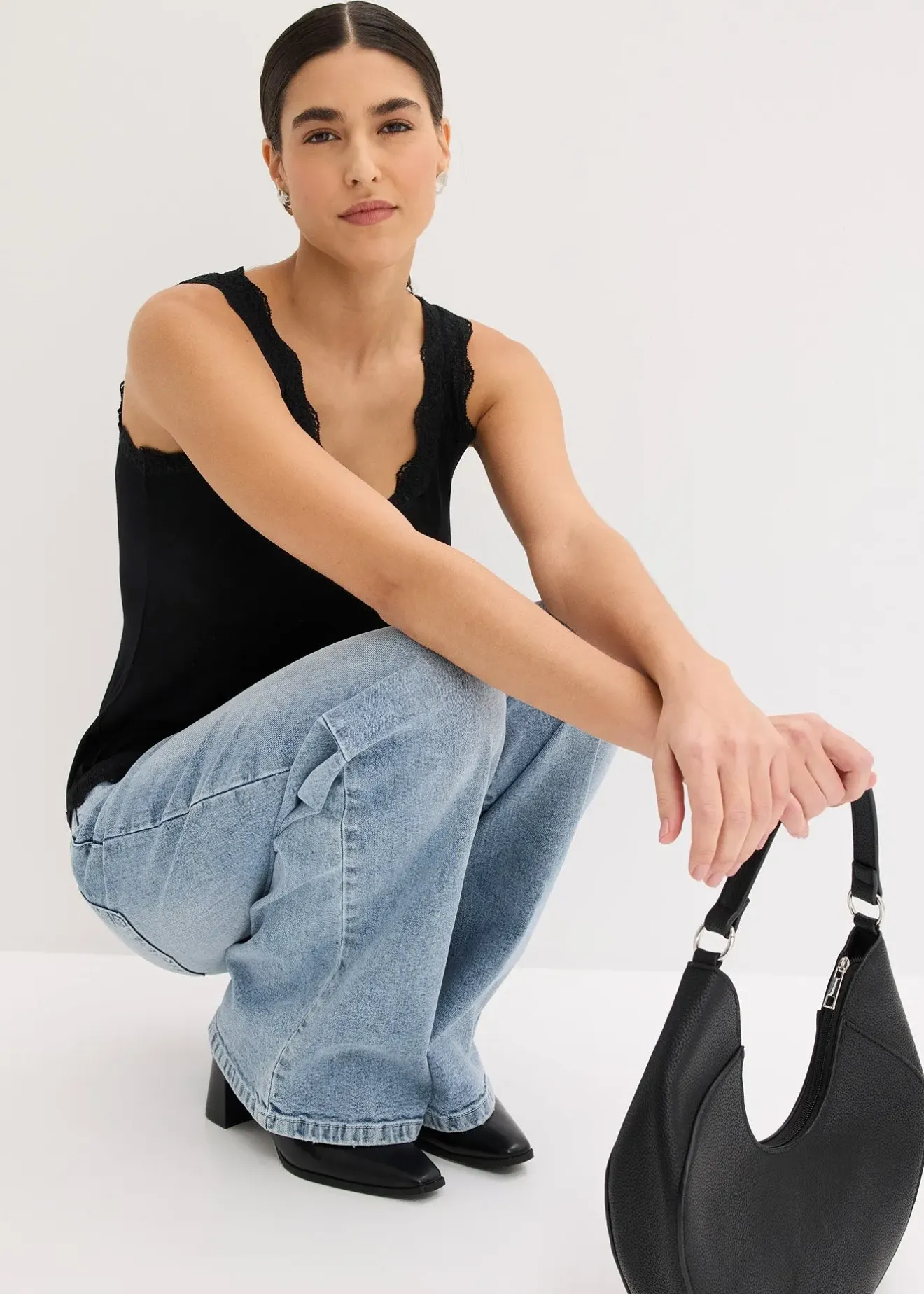 Femme bonprix T-Shirts & Tops|Tops à dentelle