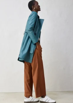 Femme bonprix Premium|Vestes & Manteaux|Trench en cuir d’agneau nappa