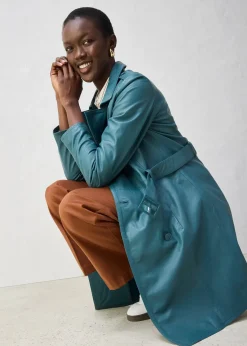 Femme bonprix Premium|Vestes & Manteaux|Trench en cuir d’agneau nappa