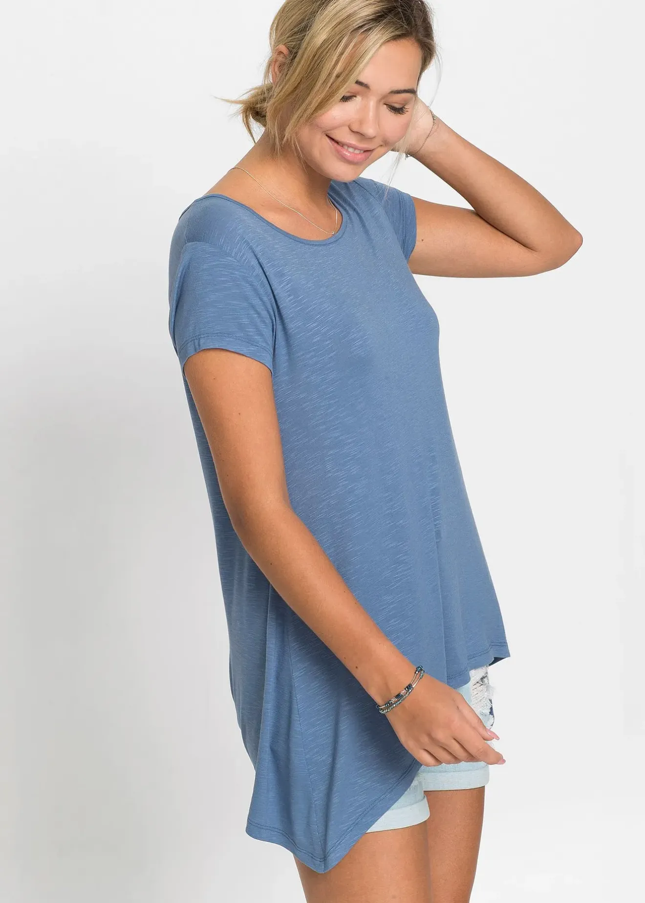 bonprix T-shirt à base asymétrique|Femme T-Shirts & Tops