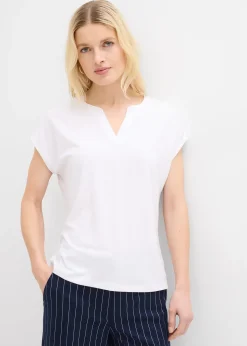 Femme bonprix T-Shirts & Tops|T-shirt à bordure satinée