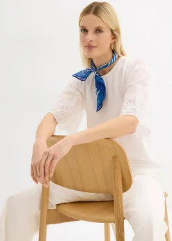 bonprix T-shirt à broderie anglaise|Femme T-Shirts & Tops