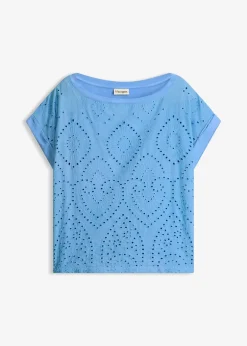 bonprix T-shirt à broderies anglaises|Femme T-Shirts & Tops