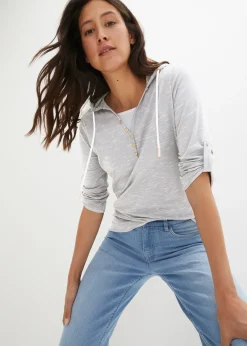 Femme bonprix T-Shirts & Tops|T-shirt à capuche