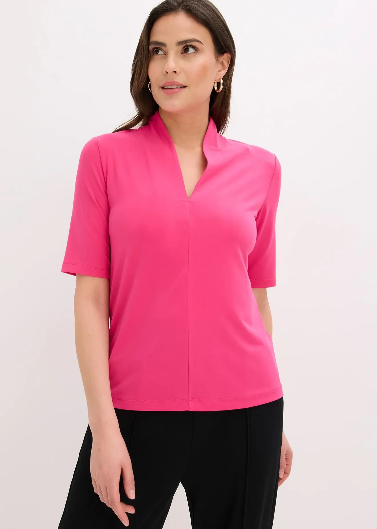 Femme bonprix T-Shirts & Tops|T-shirt à col calice