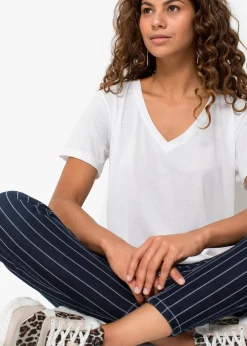 Femme bonprix Basiques|T-Shirts & Tops|T-shirt à col en V