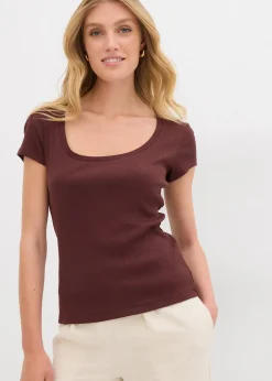 Femme bonprix Basiques|T-Shirts & Tops|T-shirt 100% coton