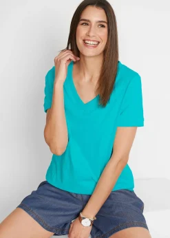 bonprix T-shirt 100% coton|Femme Basiques|T-Shirts & Tops