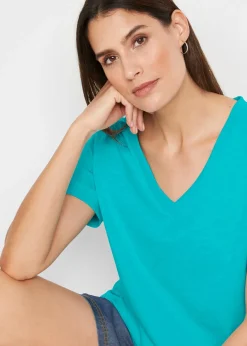 bonprix T-shirt 100% coton|Femme Basiques|T-Shirts & Tops