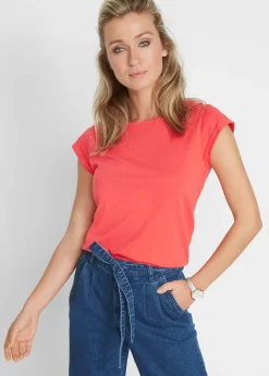 Femme bonprix Basiques|T-Shirts & Tops|T-shirt 100% coton