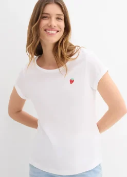 bonprix T-shirt 100% coton|Femme T-Shirts & Tops