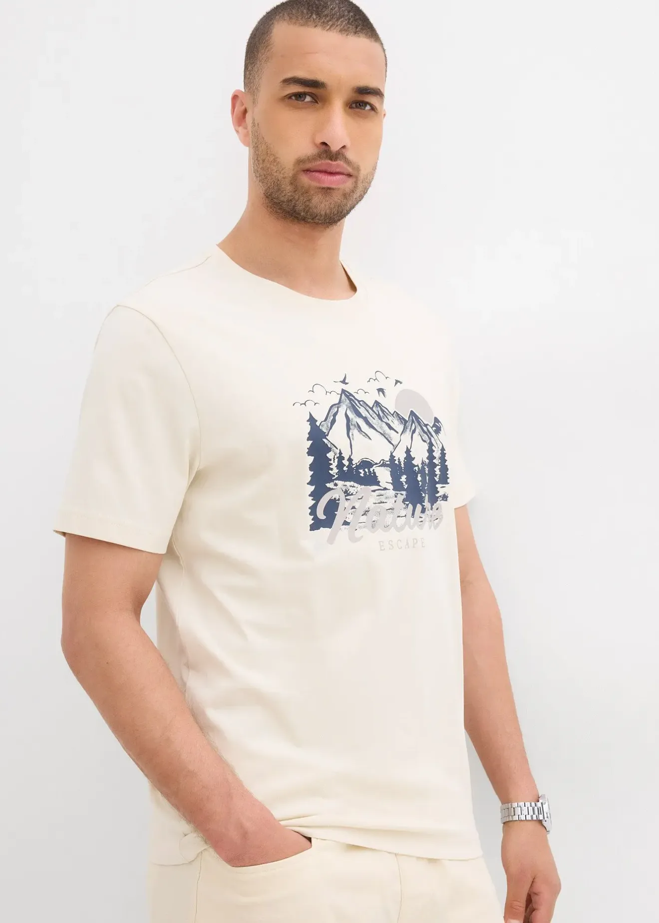 Homme bonprix Vêtements De Sport|T-Shirts & Polos|T-shirt 100% coton