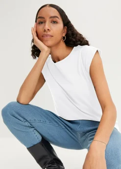 bonprix T-shirt 100% coton|Femme Basiques|T-Shirts & Tops