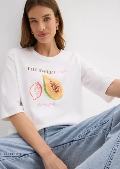 Femme bonprix T-Shirts & Tops|T-shirt 100% coton