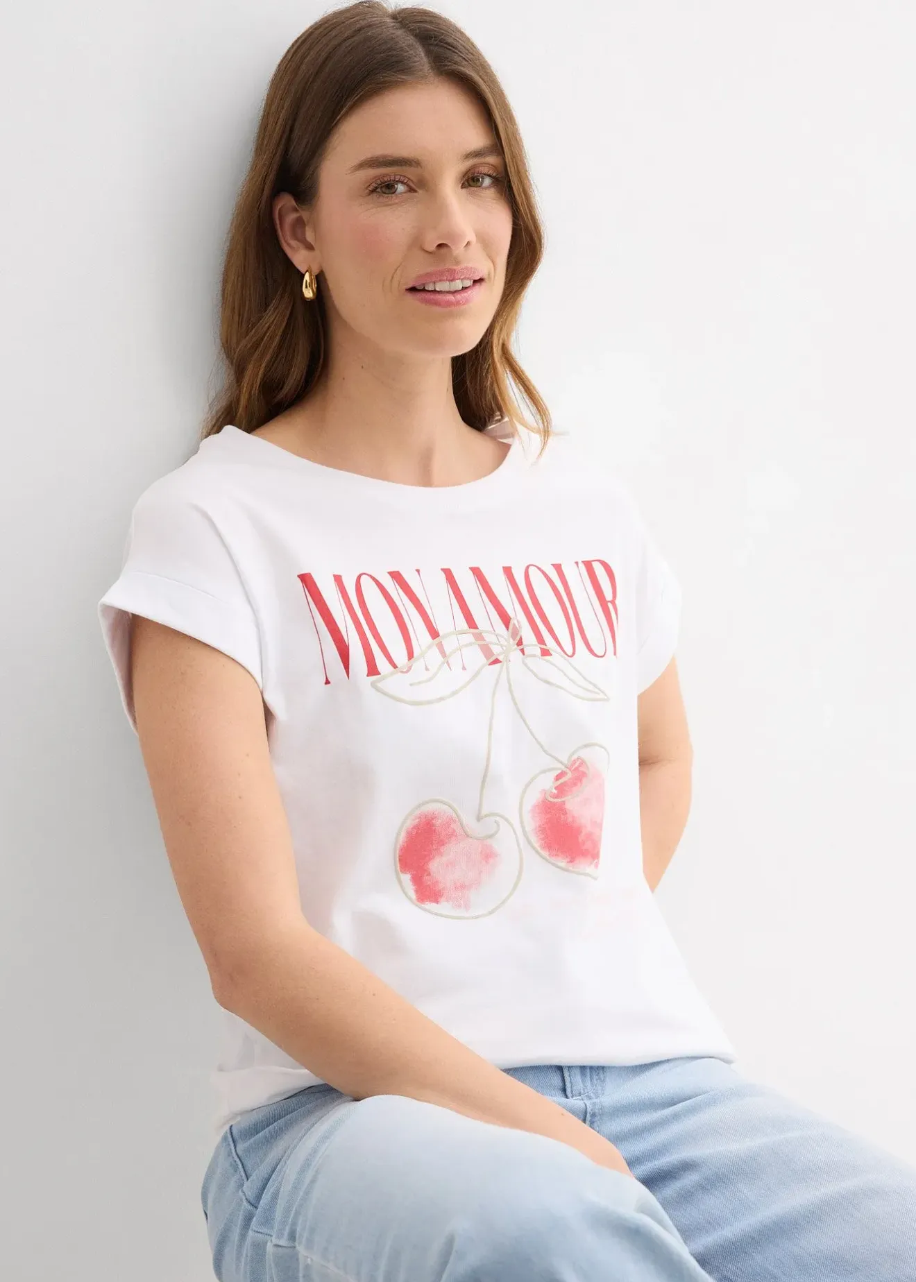 bonprix T-shirt 100% coton|Femme T-Shirts & Tops