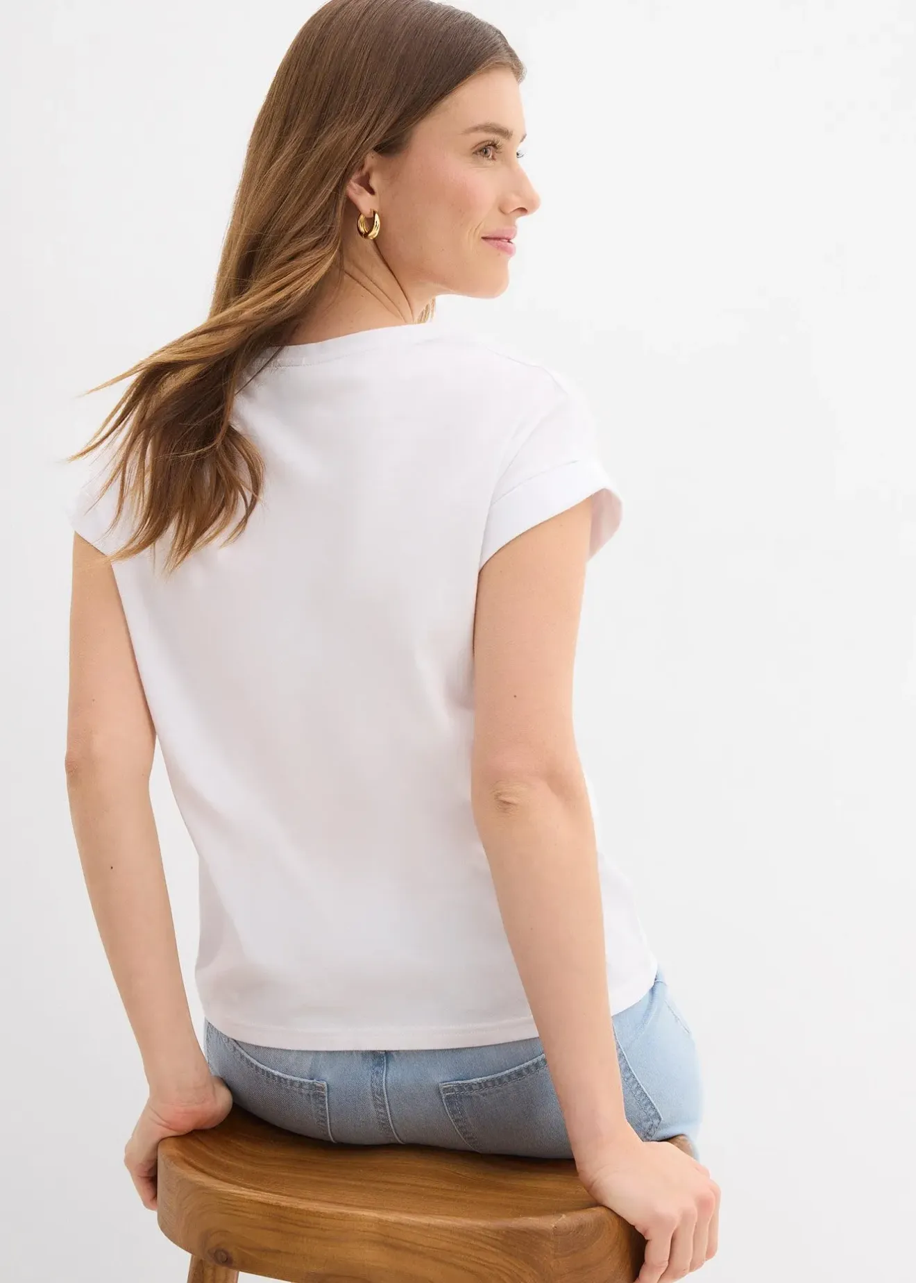 bonprix T-shirt 100% coton|Femme T-Shirts & Tops