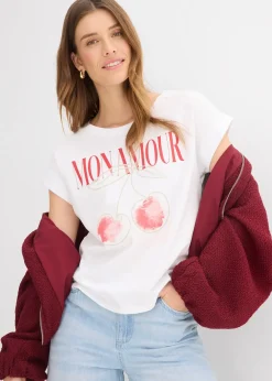 bonprix T-shirt 100% coton|Femme T-Shirts & Tops