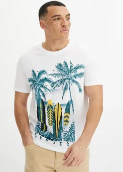 bonprix T-shirt 100% coton|Homme Mode Plage|T-Shirts & Polos
