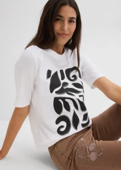 bonprix T-shirt 100% coton|Femme Basiques|T-Shirts & Tops