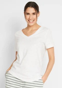 bonprix T-shirt 100% coton|Femme Basiques|T-Shirts & Tops