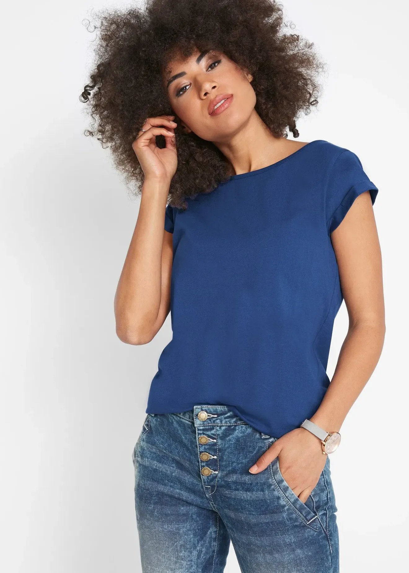 bonprix T-shirt 100% coton|Femme Basiques|T-Shirts & Tops