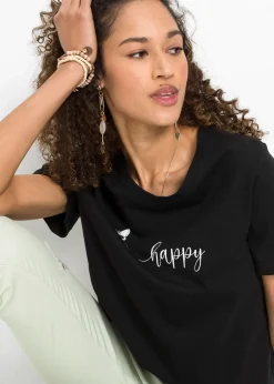 bonprix T-shirt 100% coton|Femme T-Shirts & Tops