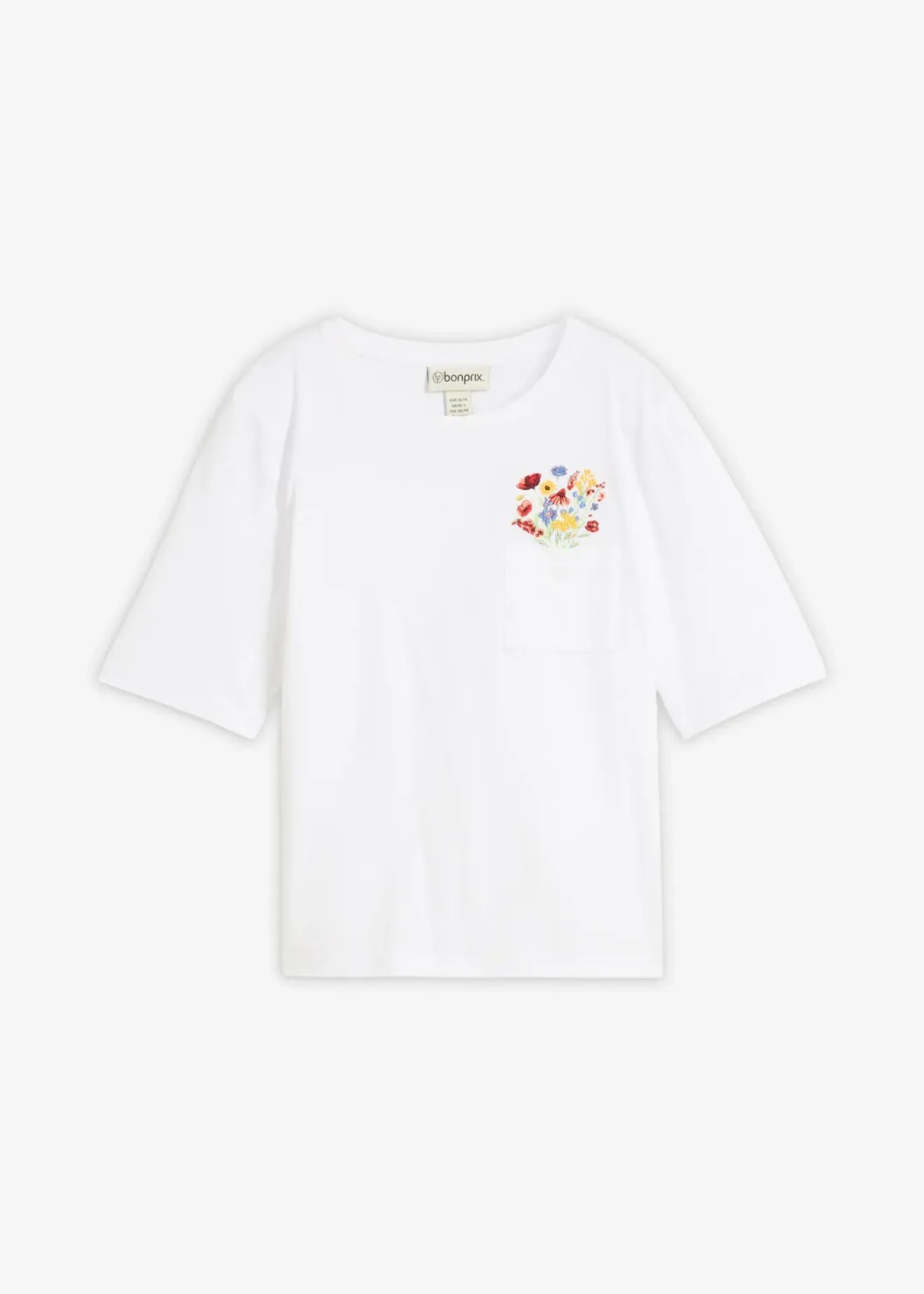 Femme bonprix T-Shirts & Tops|T-shirt 100% coton avec broderie