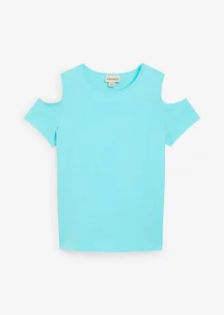 bonprix T-shirt à découpes 100% coton|Enfant Vêtements Enfant|Filles 9-16 Ans·T-Shirts & Chemisiers