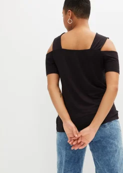bonprix T-shirt à découpes en viscose|Femme T-Shirts & Tops