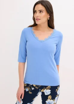 bonprix T-shirt à dentelle|Femme T-Shirts & Tops