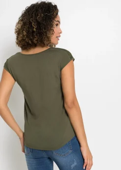 Femme bonprix T-Shirts & Tops|T-shirt à empiècement dentelle