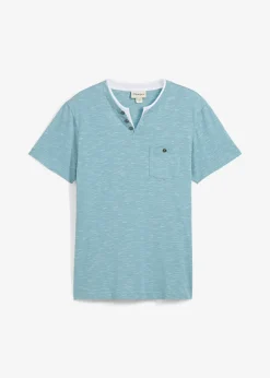 Homme bonprix T-Shirts & Polos|T-shirt 2 en 1 chiné