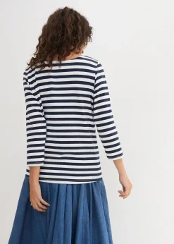 bonprix T-shirt à encolure bateau|Femme Basiques|T-Shirts & Tops