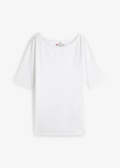 Femme bonprix Basiques|T-Shirts & Tops|T-shirt à encolure bateau