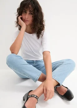 Femme bonprix Basiques|T-Shirts & Tops|T-shirt à encolure bateau