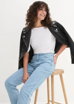 Femme bonprix Basiques|T-Shirts & Tops|T-shirt à encolure bateau